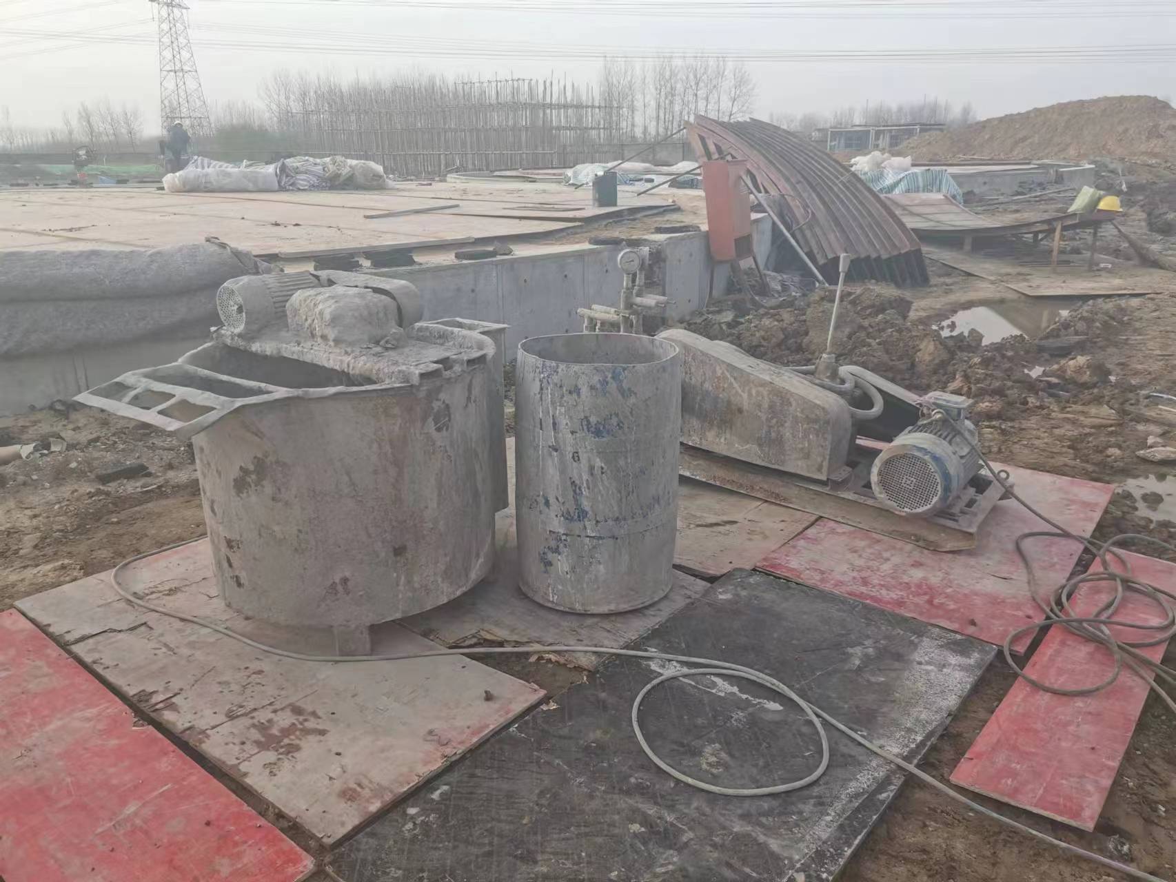 彭场镇设备基础注浆